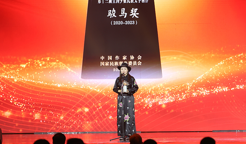 那萨代表诗歌奖获奖者发表感言