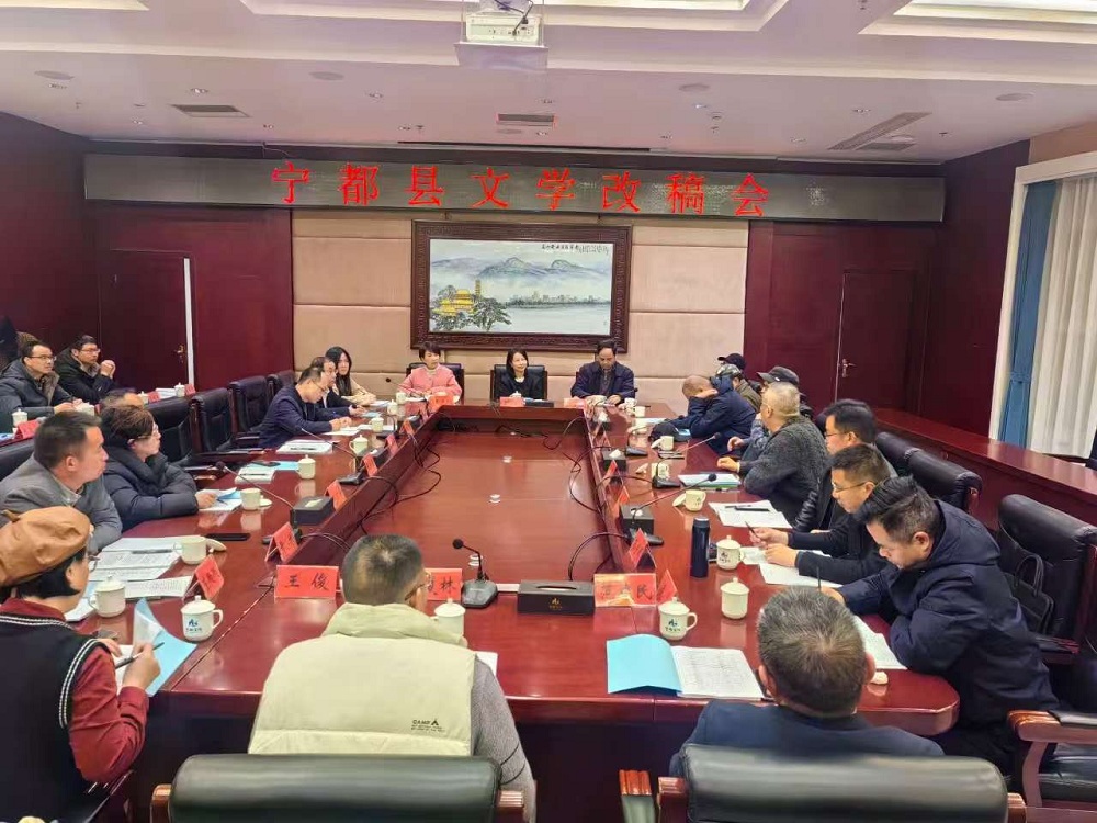 2025年2月11日晚上,采风团一行与宁都本土作者举办改稿会