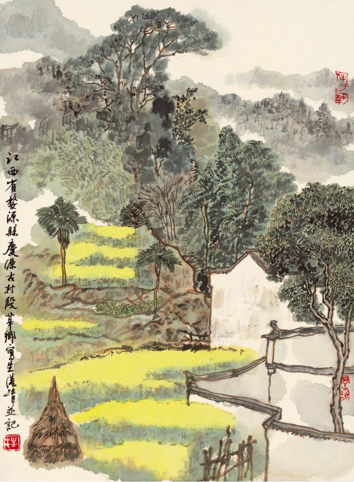 汪港清《婺源写生》44x33cm